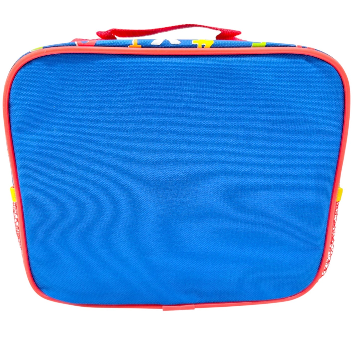 Sesame Street Elmo Insulated Lunch Box Red Blue Canvas 9.5x8x3 Alphabet Print