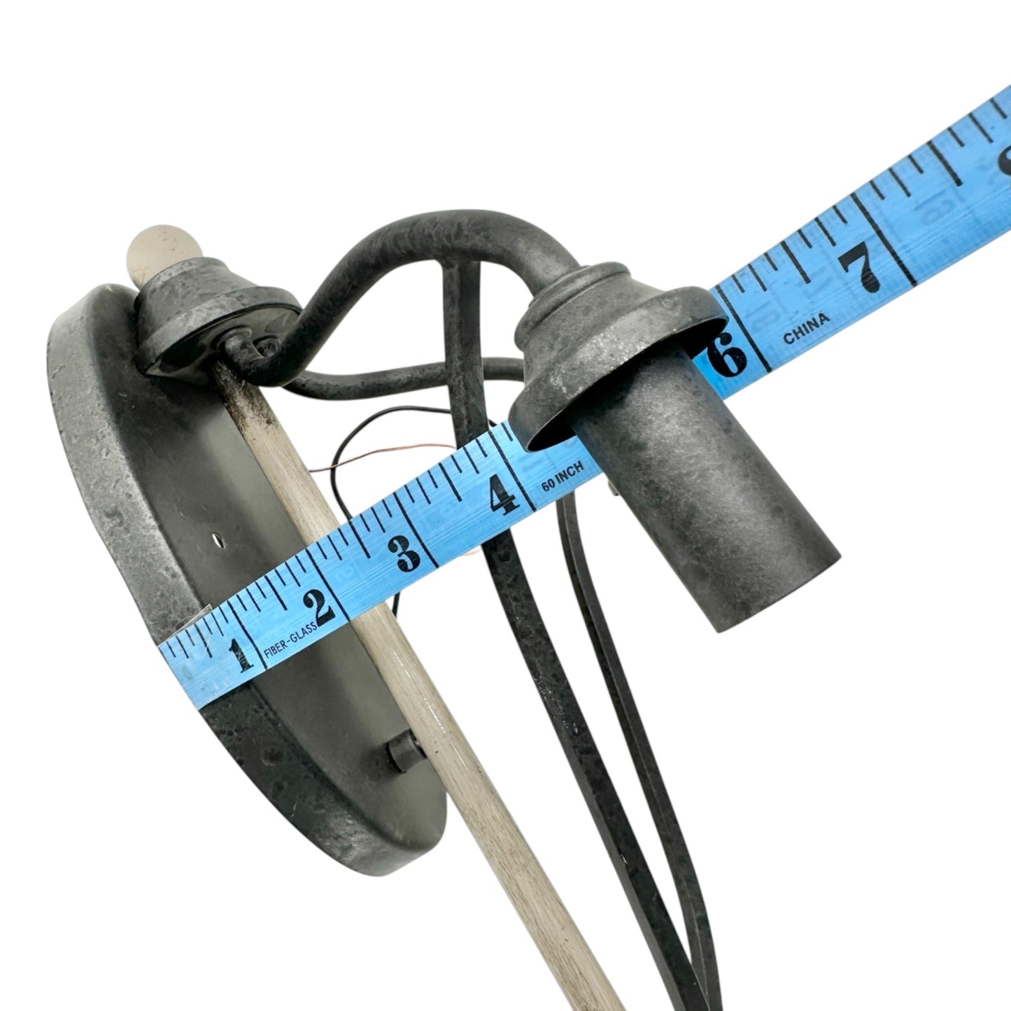 Kichler Wall Sconce Light Fixture 120V Black Beige Metal Finish Dual Bulb Holder