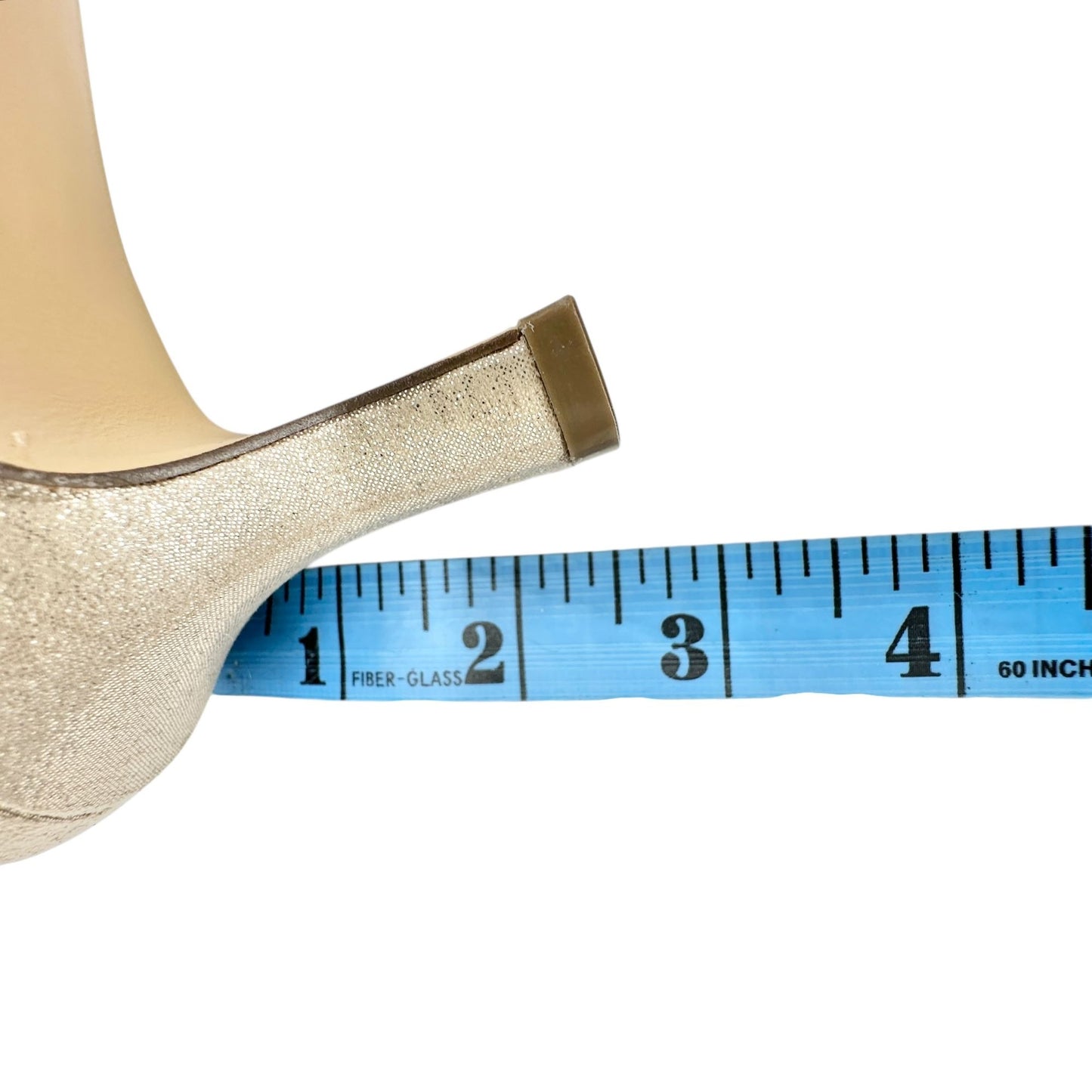 Nina Gerri-Fy Taupe Reflective Heeled Sandals Strappy Rhinestone 10M Formal