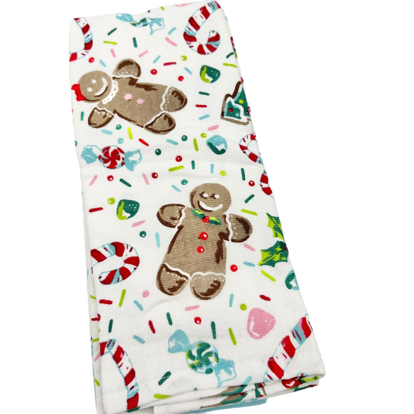 The Pioneer Woman Gingerbread Cookie Recipe Kitchen Towel Set plus Cookie Stamps