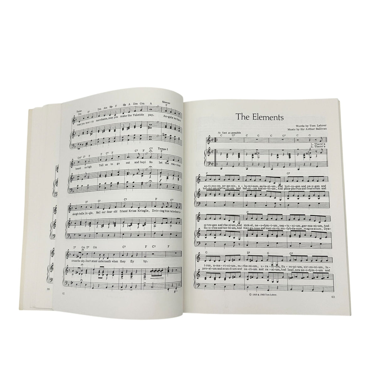 Too Many Songs By Tom Lehrer Lyrics Sheet Music Book Drawings By Ronald Searle
