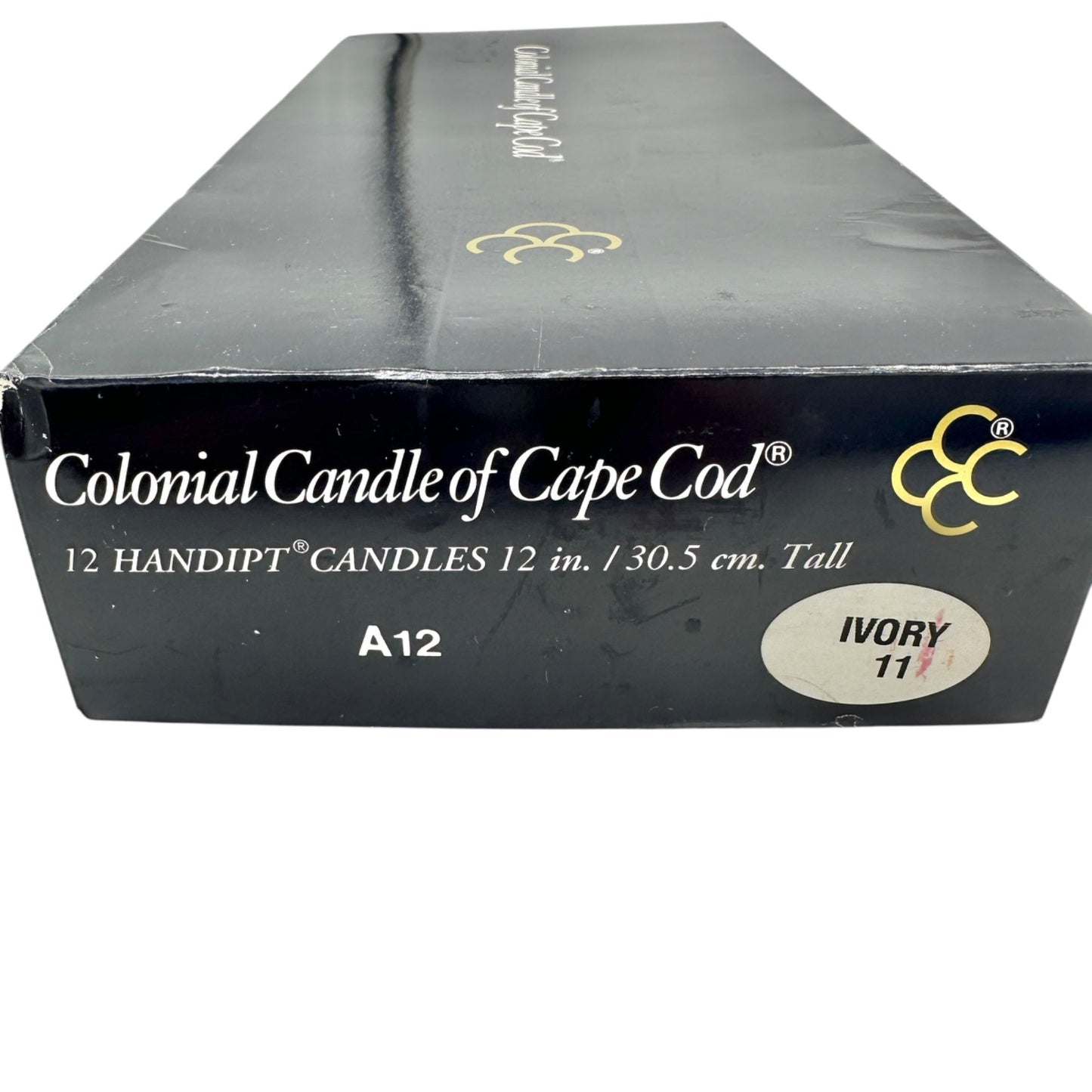 Colonial Candle of Cape Cod 12 Handipt Candles A12 Mixed Lot 10 Green 2 Blue
