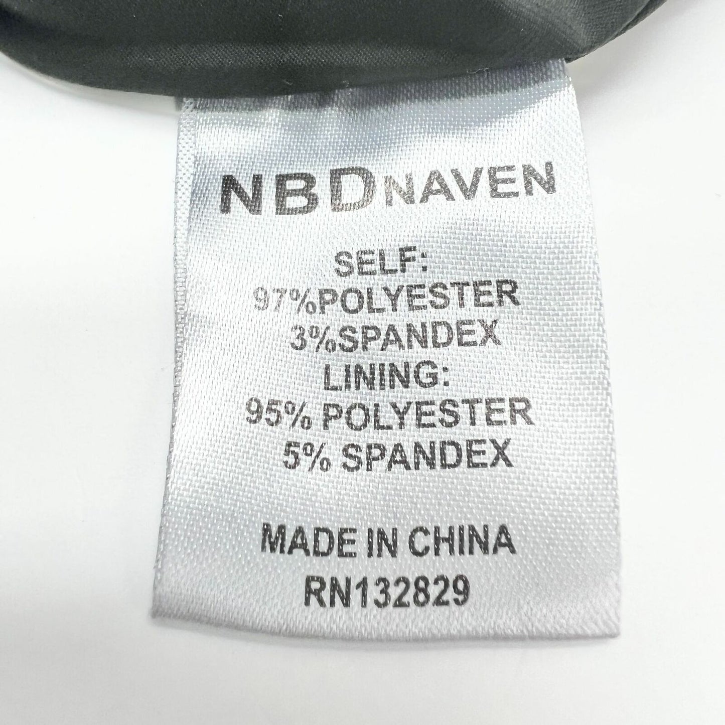 NBD The XNaven Twins Small Black Mini Dress Spaghetti Straps Cross Back