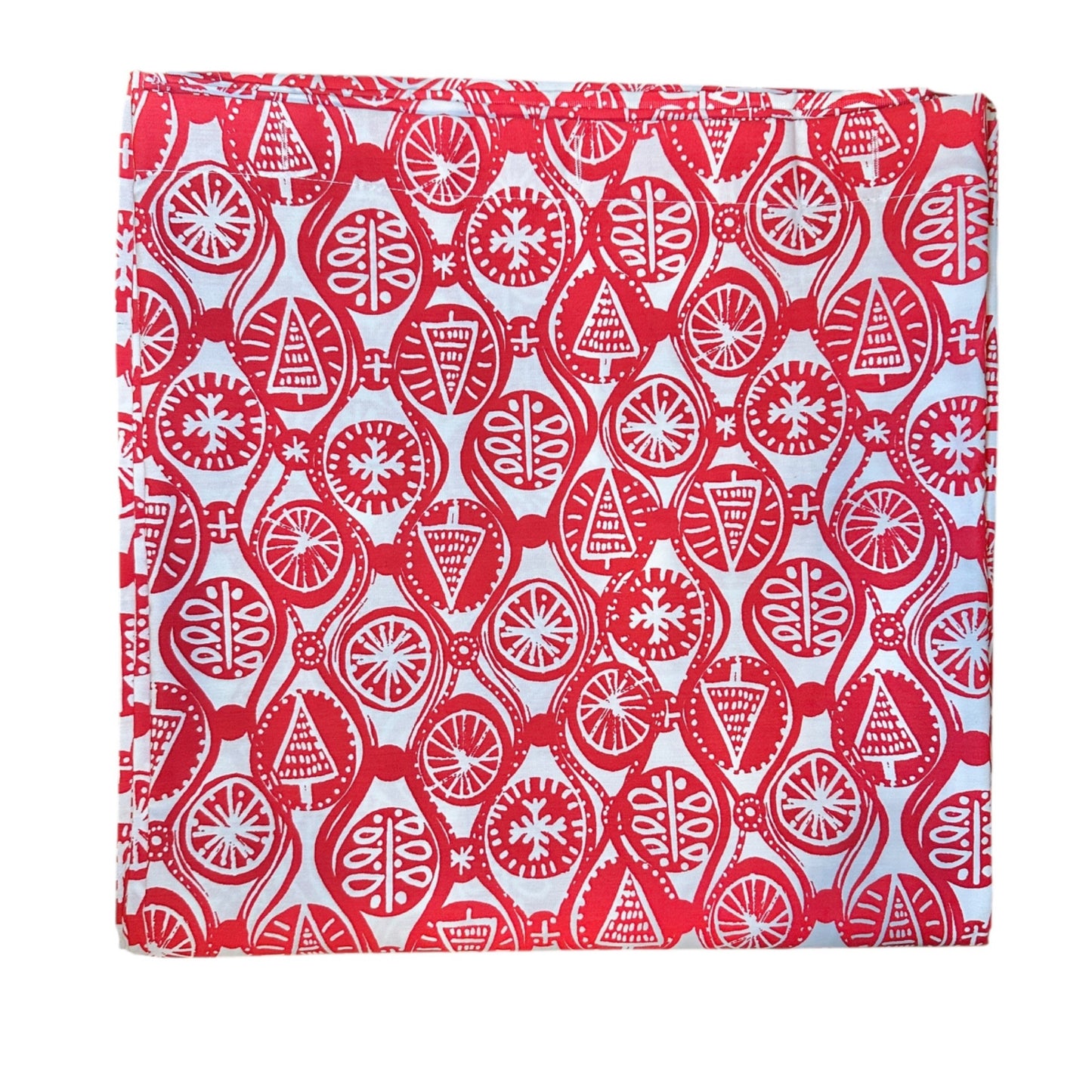 Threshold Shower Curtain Holiday Red White Graphic Standard Size 72x72 Christmas