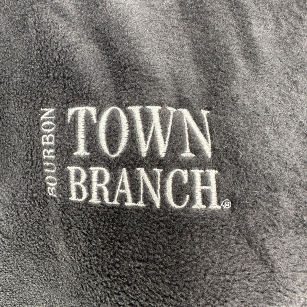 Columbia Fleece Vest Unisex XL Bourbon Town Branch Embroidered Gray Polyester