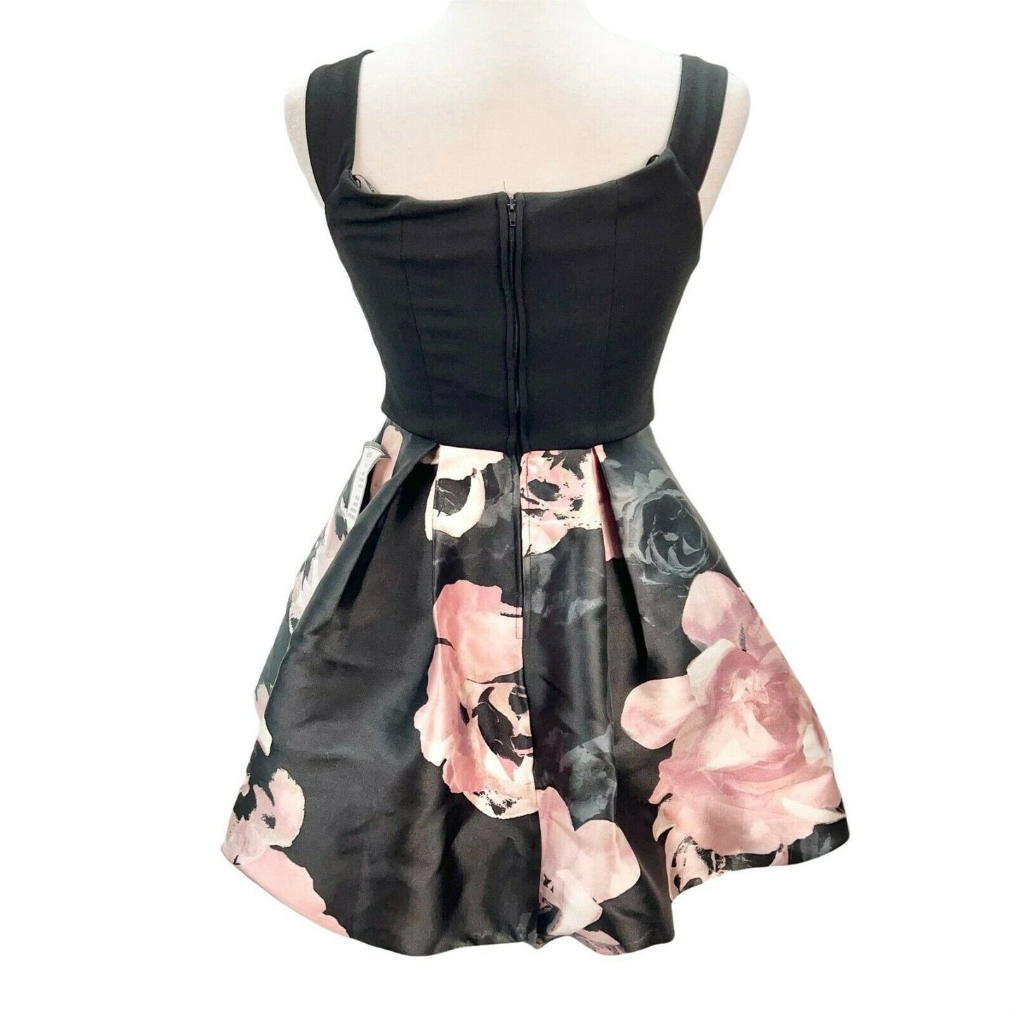 Speechless Macy's Size 3 Junior Black & Blush Short Evening Party Dress NWT