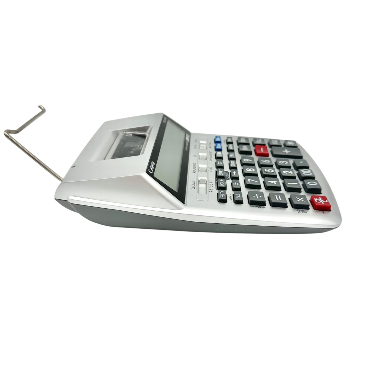 Canon P23-DHV-3 Printing Calculator Silver 12-Digit Display Portable w/ Adapter