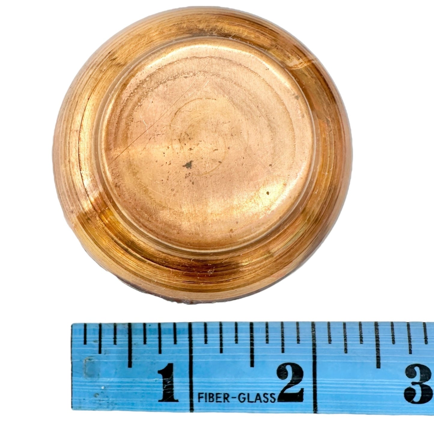 Handcrafted Copper Turkish Snack Or Sugar Bowls With Lid Intricate Design 2" Dia