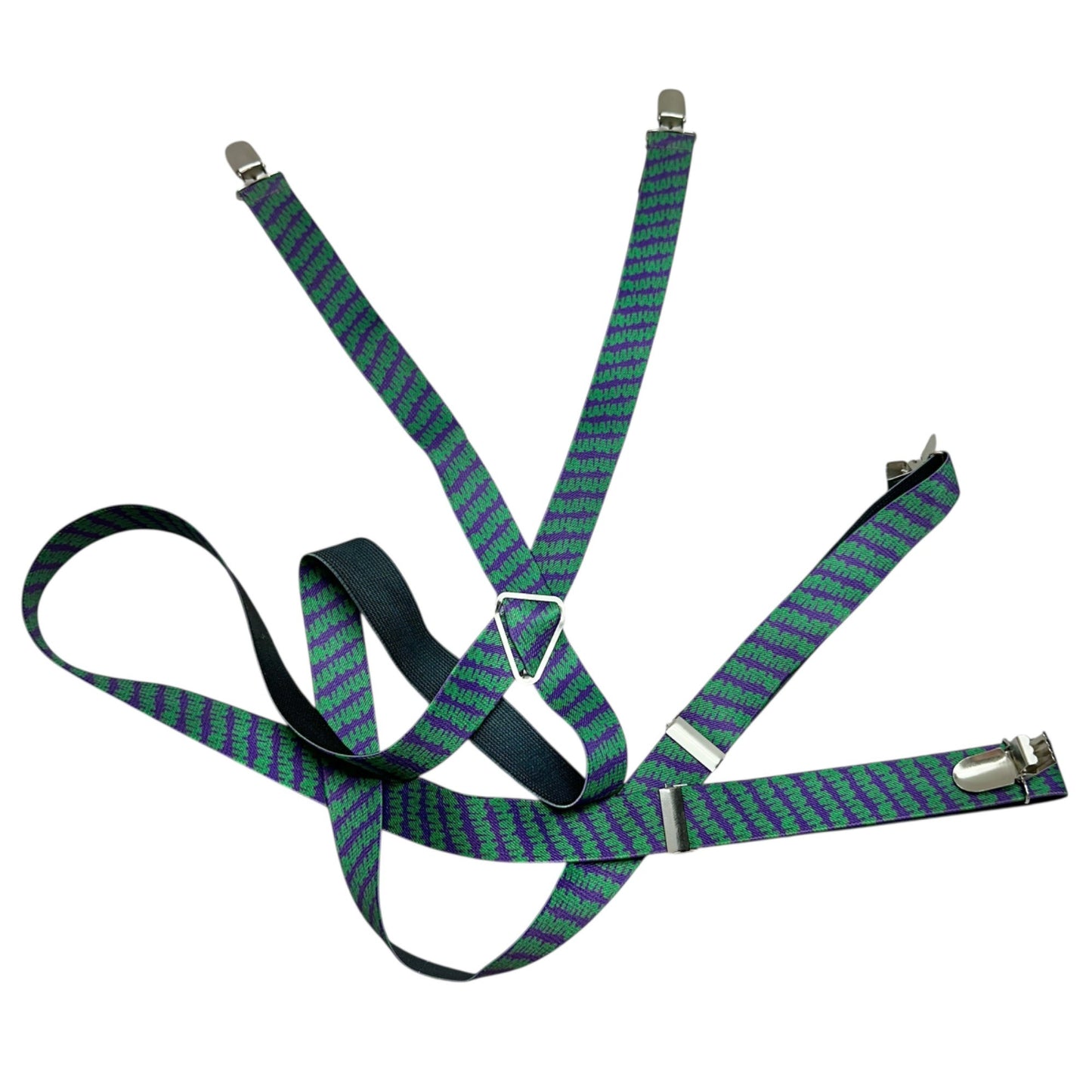 Spirit Halloween Costume The Joker Mens XL Purple Green Suit Tie Suspenders