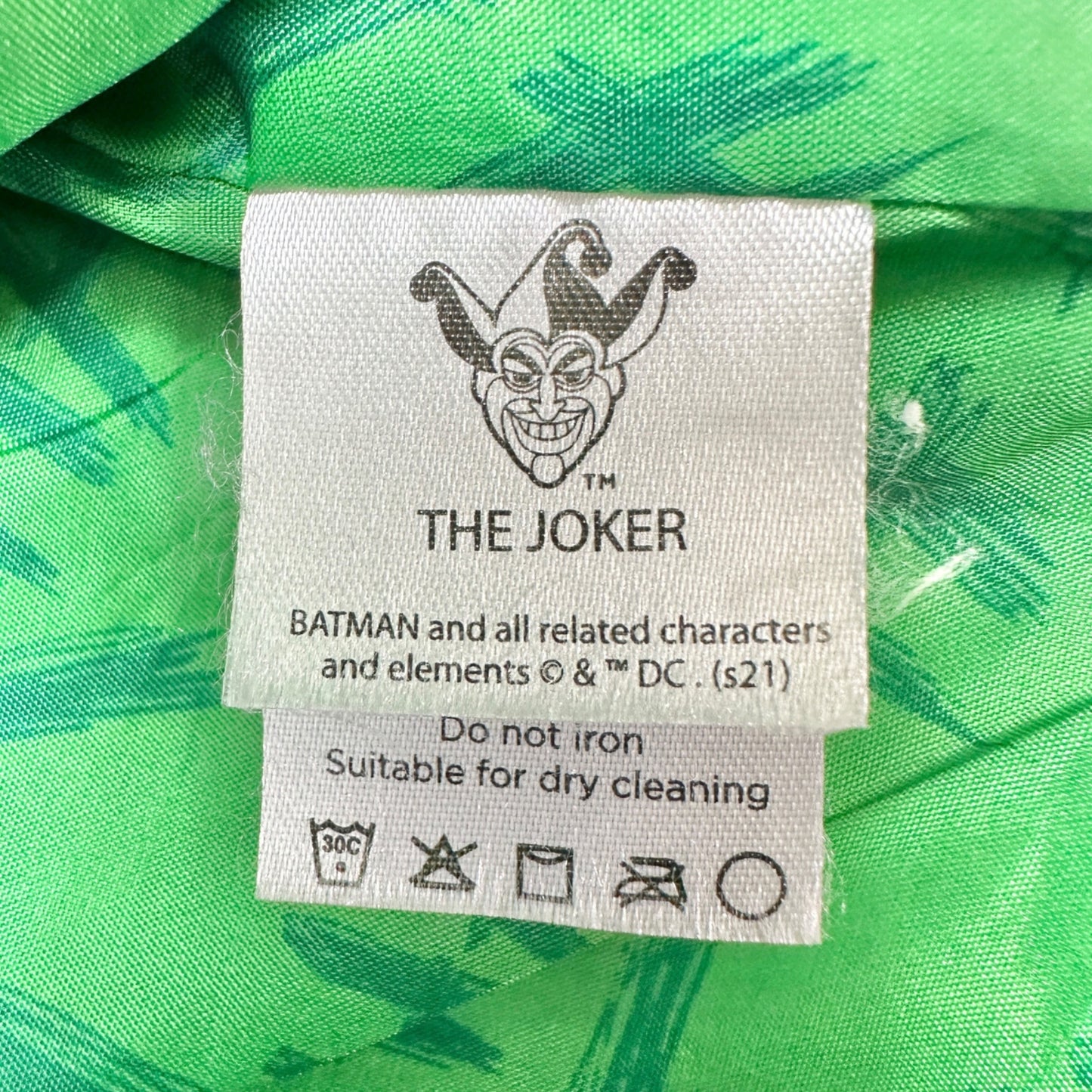 Spirit Halloween Costume The Joker Mens XL Purple Green Suit Tie Suspenders