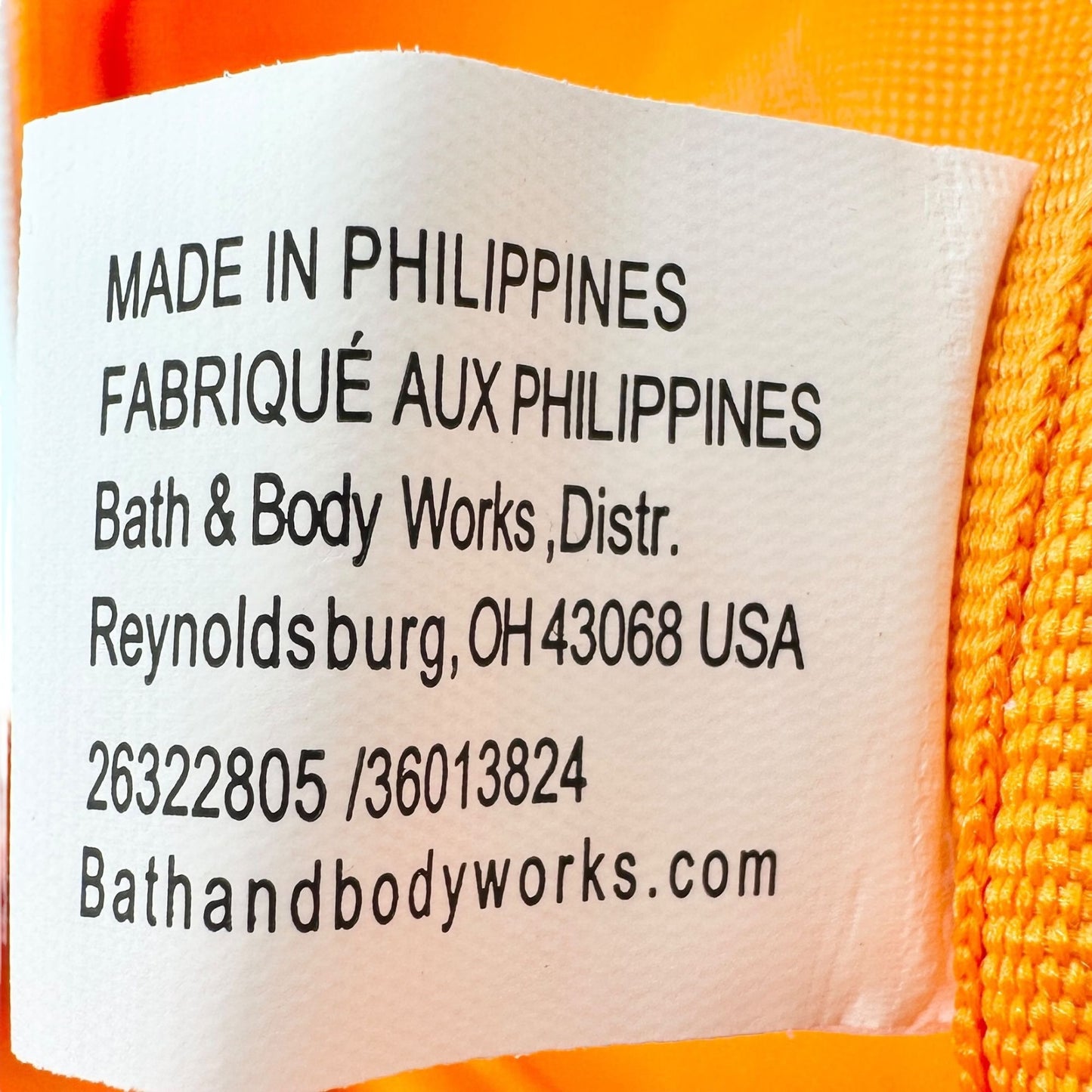 Bath & Body Works Orange Fox-Shaped Cosmetic Bag 6x6x2.5 Poly With Vinyl Trim