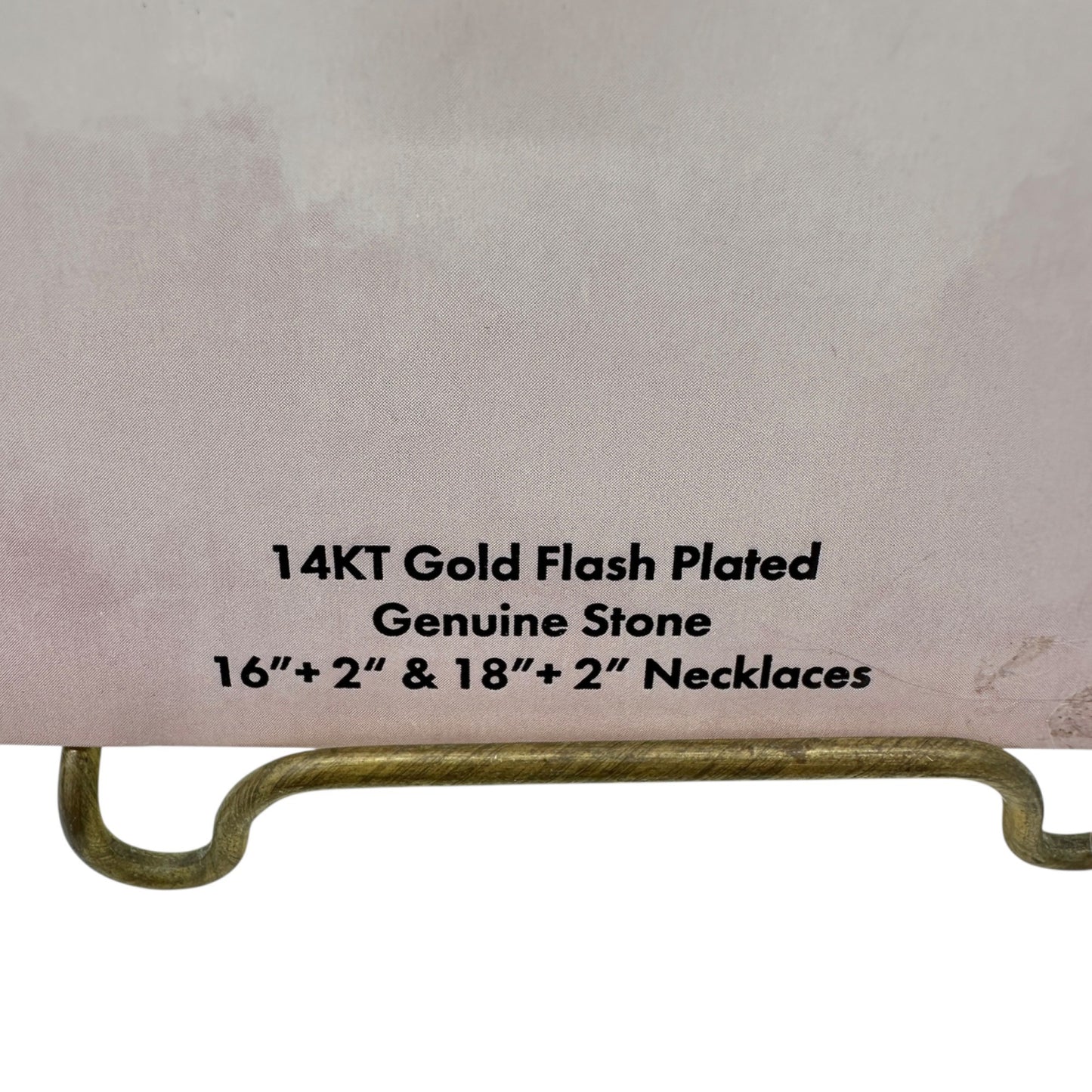 14KT Gold Flash Plated Layered Necklace Set Amethyst Crystal Flower Pendant