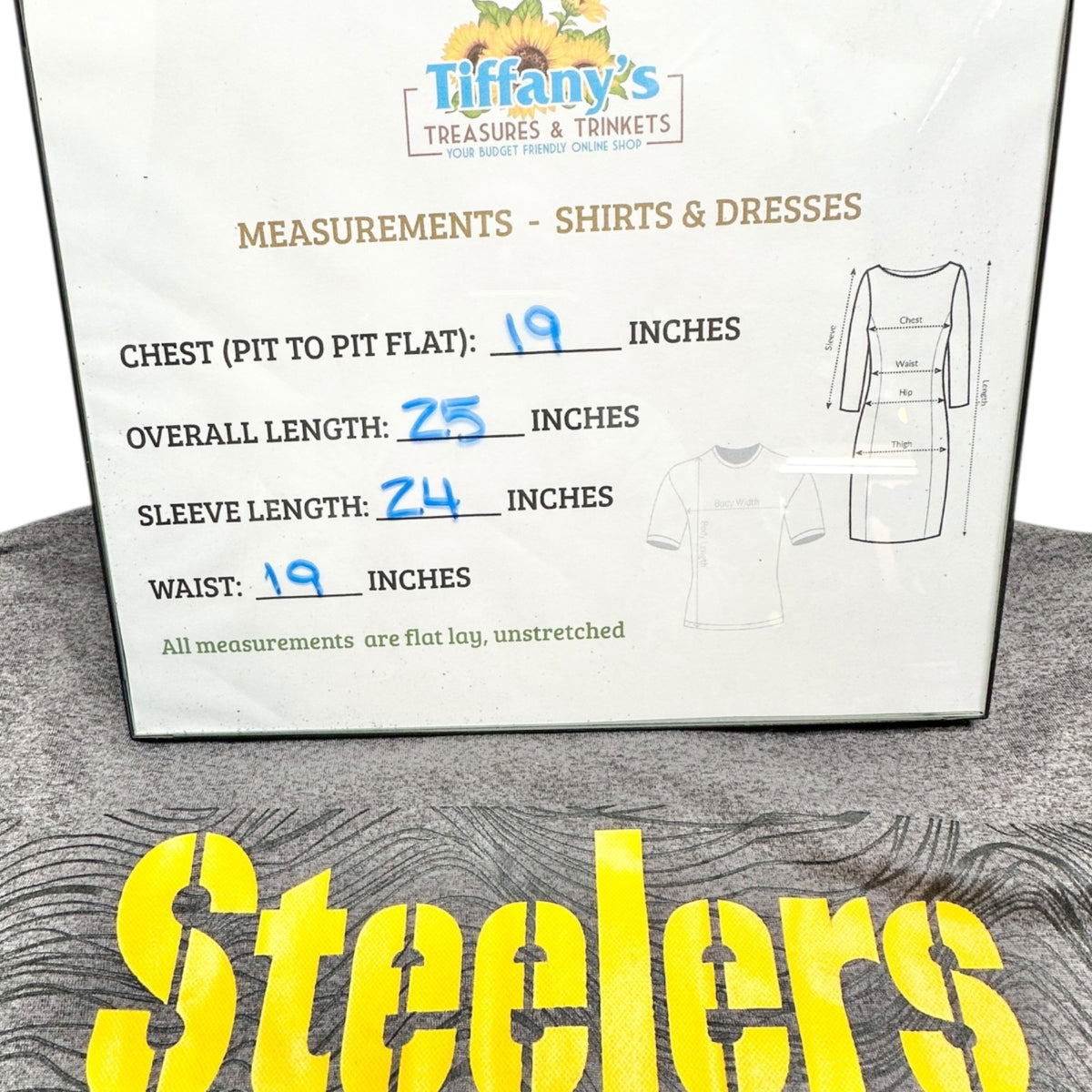 Pittsburgh Steelers Nike Dri-Fit Tshirt M Gray Long Sleeve NFL On Field Apparel