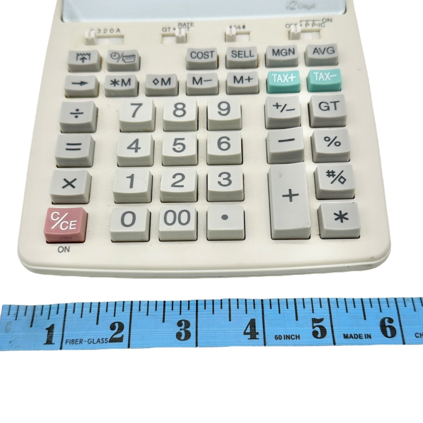 Sharp EL-1750PIII 12-Digit 2-Color Printing Calculator AC Adapter Dual Power