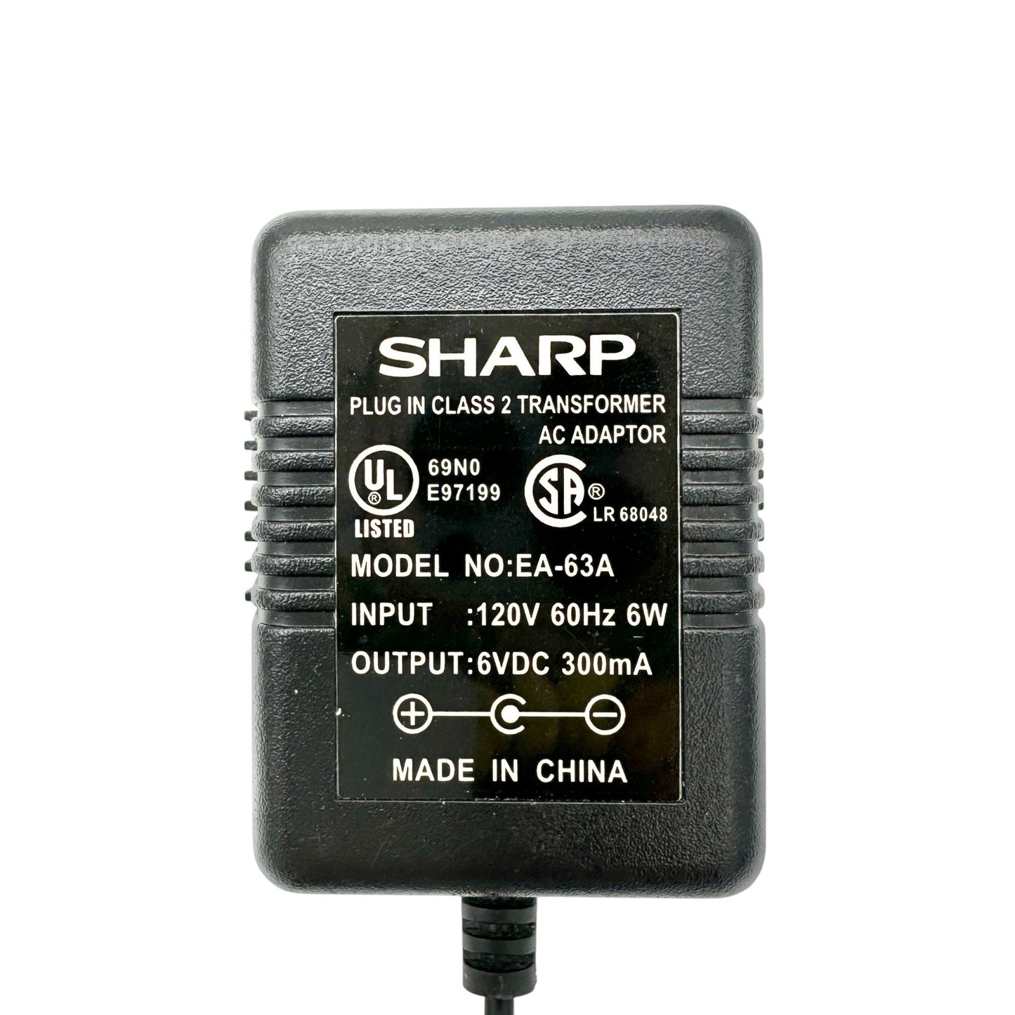 Sharp EL-1750PIII 12-Digit 2-Color Printing Calculator AC Adapter Dual Power