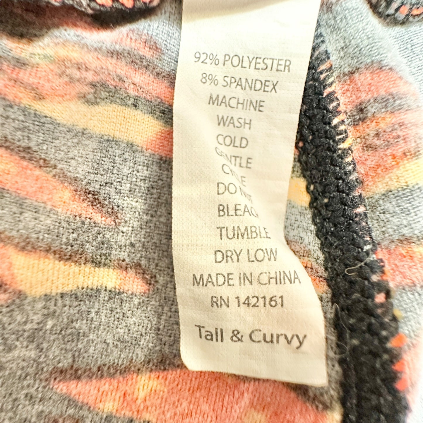 LuLaRoe Leggings Womens Tall and Curvy Black Orange Yellow Size 12-22 Halloween