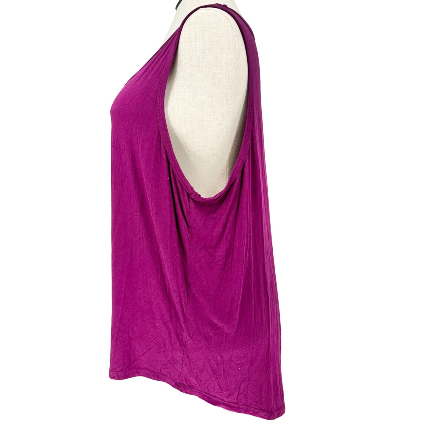 Womens 3X Purple Tank Nightshirt Modal Blend Sleeveless 78 & Sunny Sleepwear