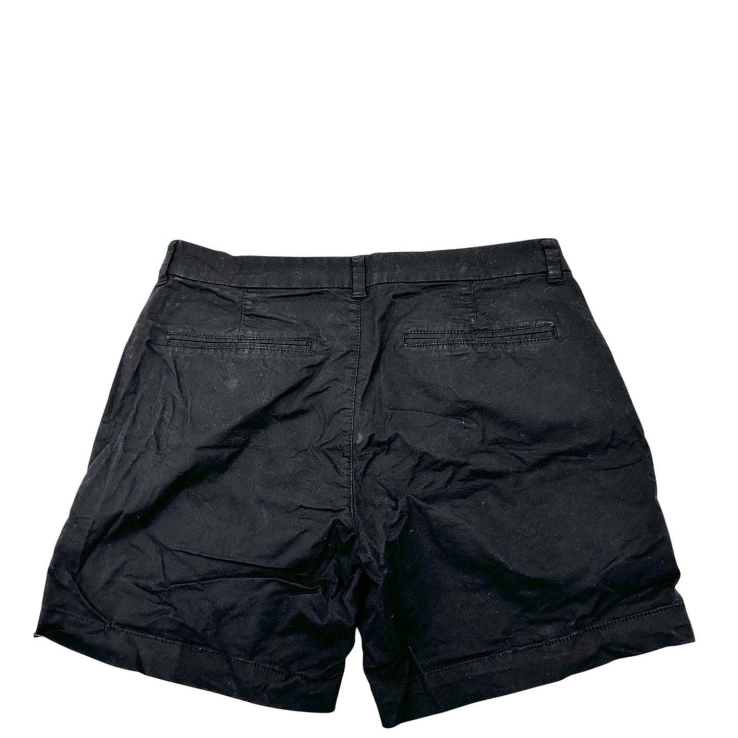 Old Navy Shorts Womens Size 12 Black Everyday Mid-Rise Cotton Blend 7 in Inseam