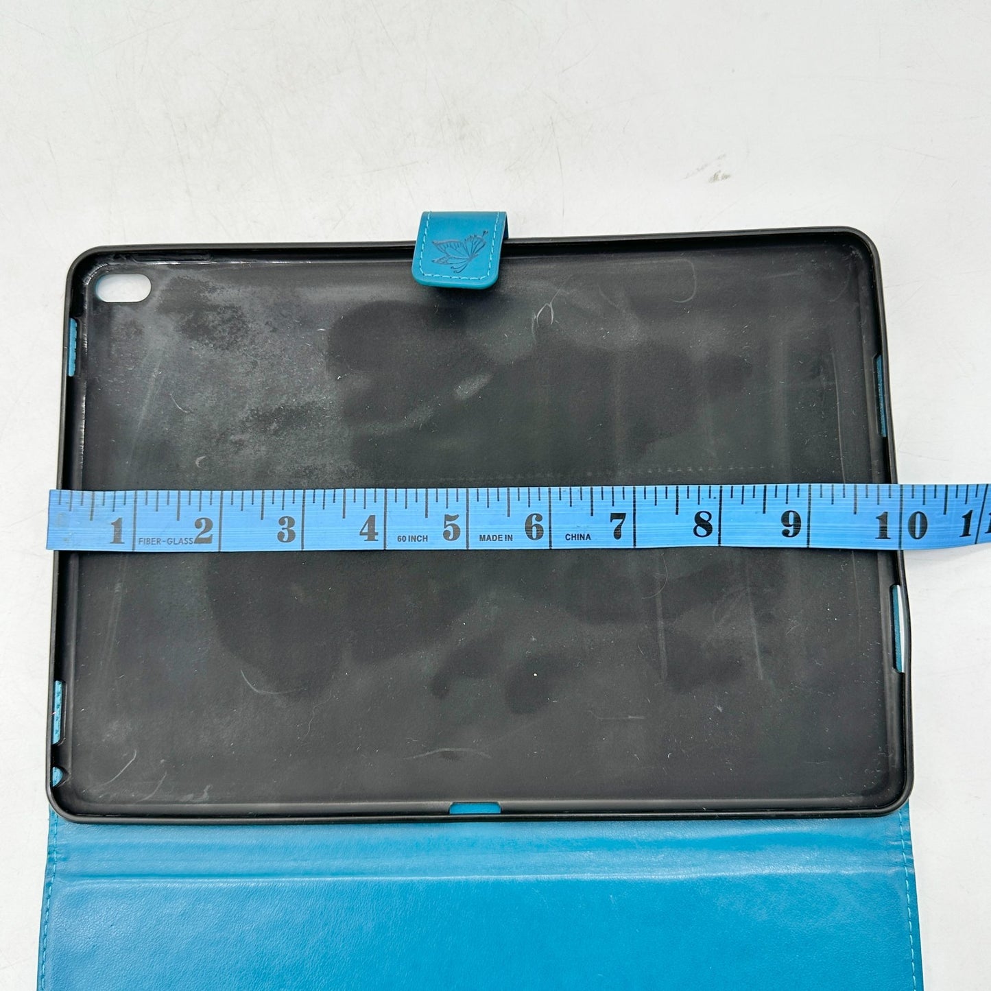 iPad Case Embossed Tree and Cat Design 7x10 inch Fit Magnetic Closure Card Slots