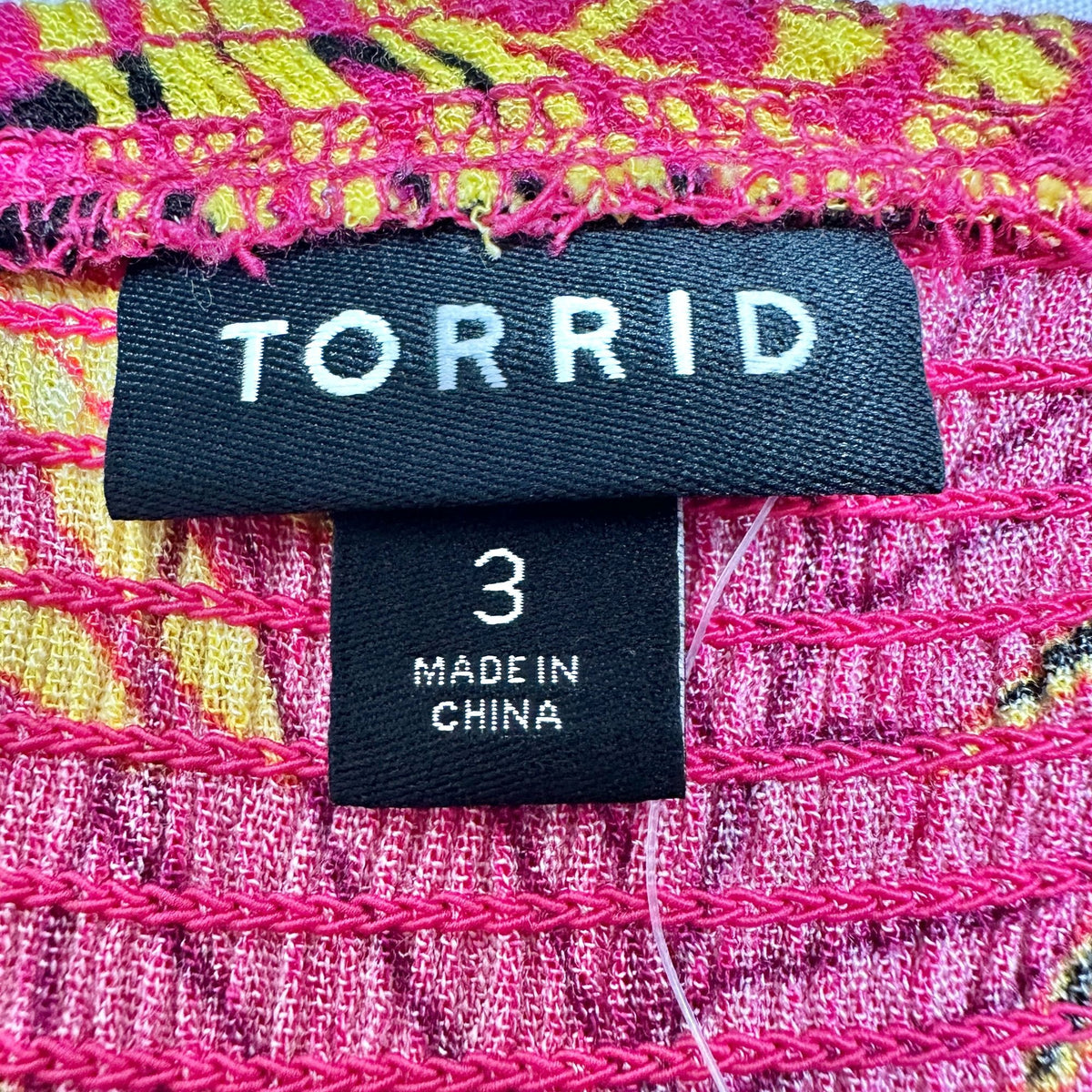 Torrid Womens Pink Leaf Smocked Convertible Midi Dress Strapless 3X 22-24 Rayon