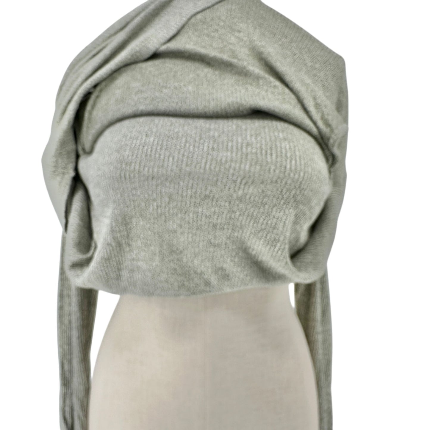 Latched Mama Nursing Top Womens 1X Twist Front Knit Sage Green LS Maternity Moms
