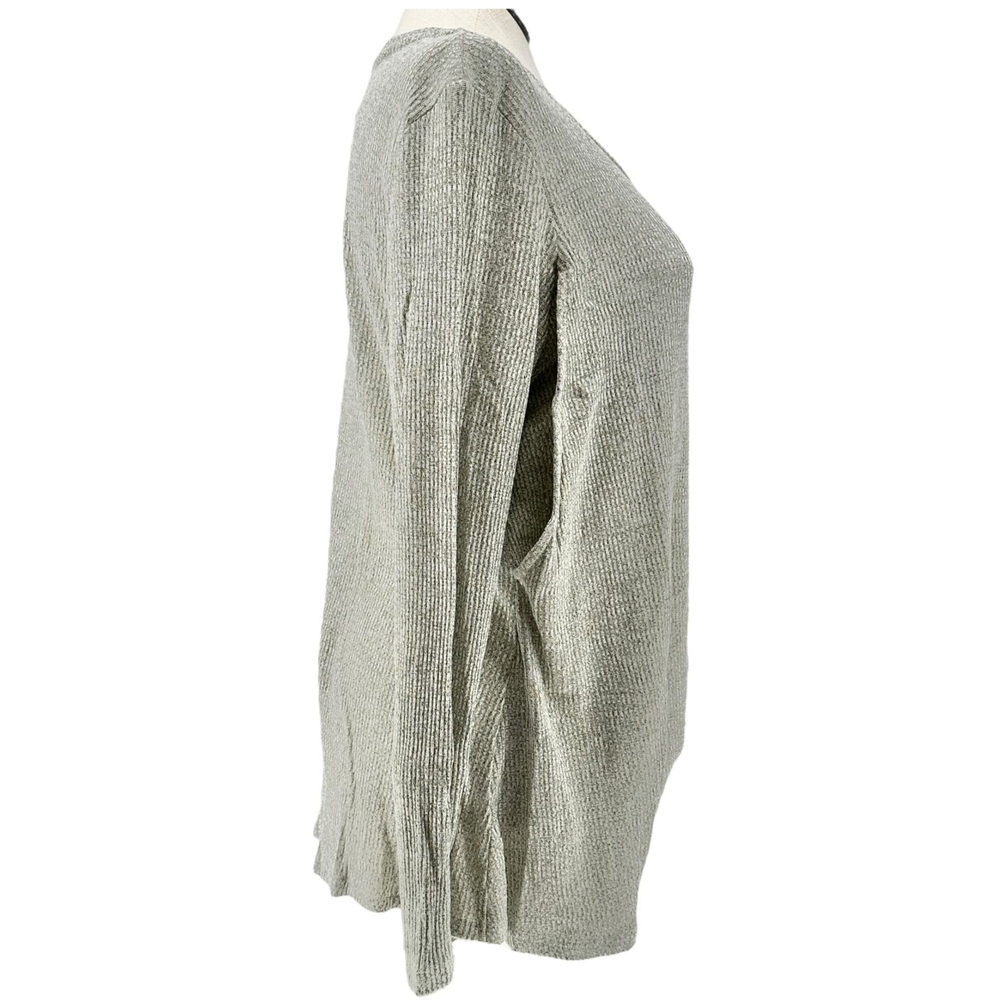 Latched Mama Nursing Top Womens 1X Twist Front Knit Sage Green LS Maternity Moms
