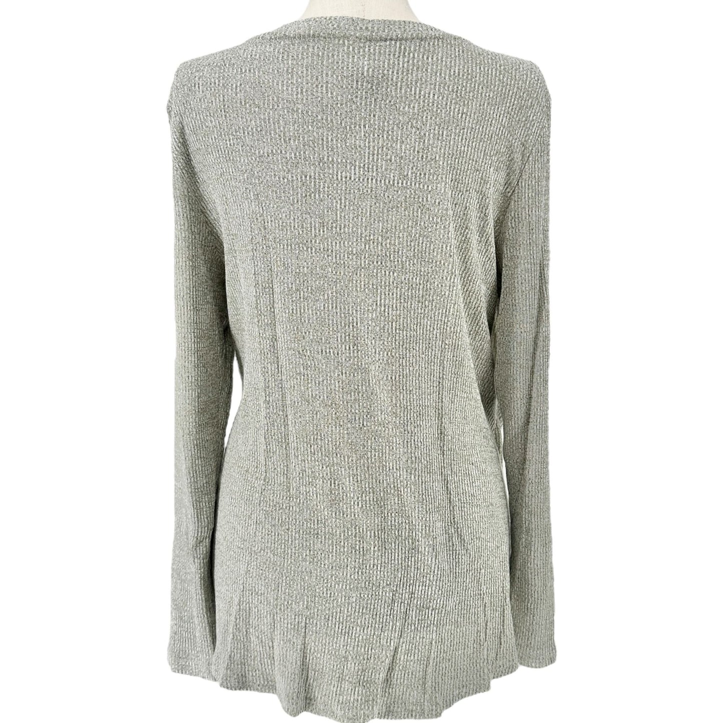 Latched Mama Nursing Top Womens 1X Twist Front Knit Sage Green LS Maternity Moms