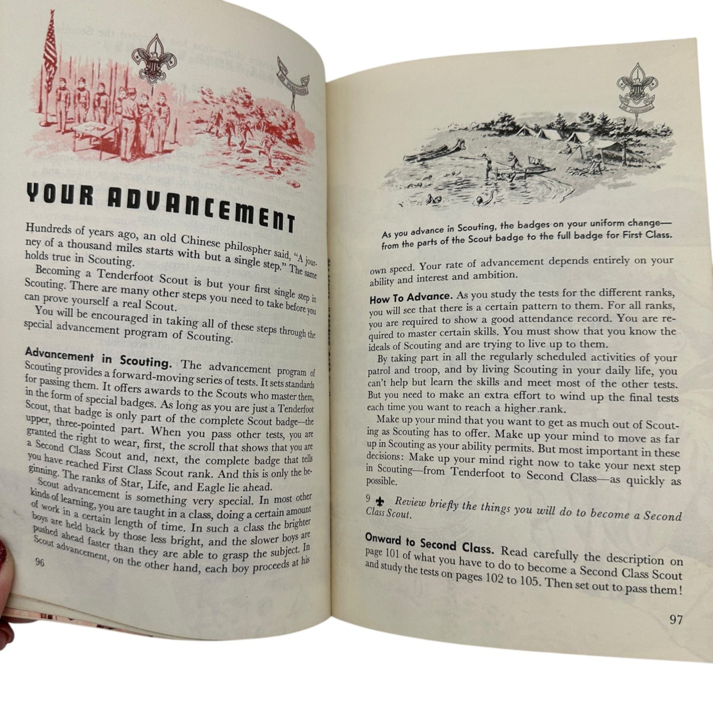 Boy Scouts of America 1969 Handbook For Boys Vintage Paperback Scouting
