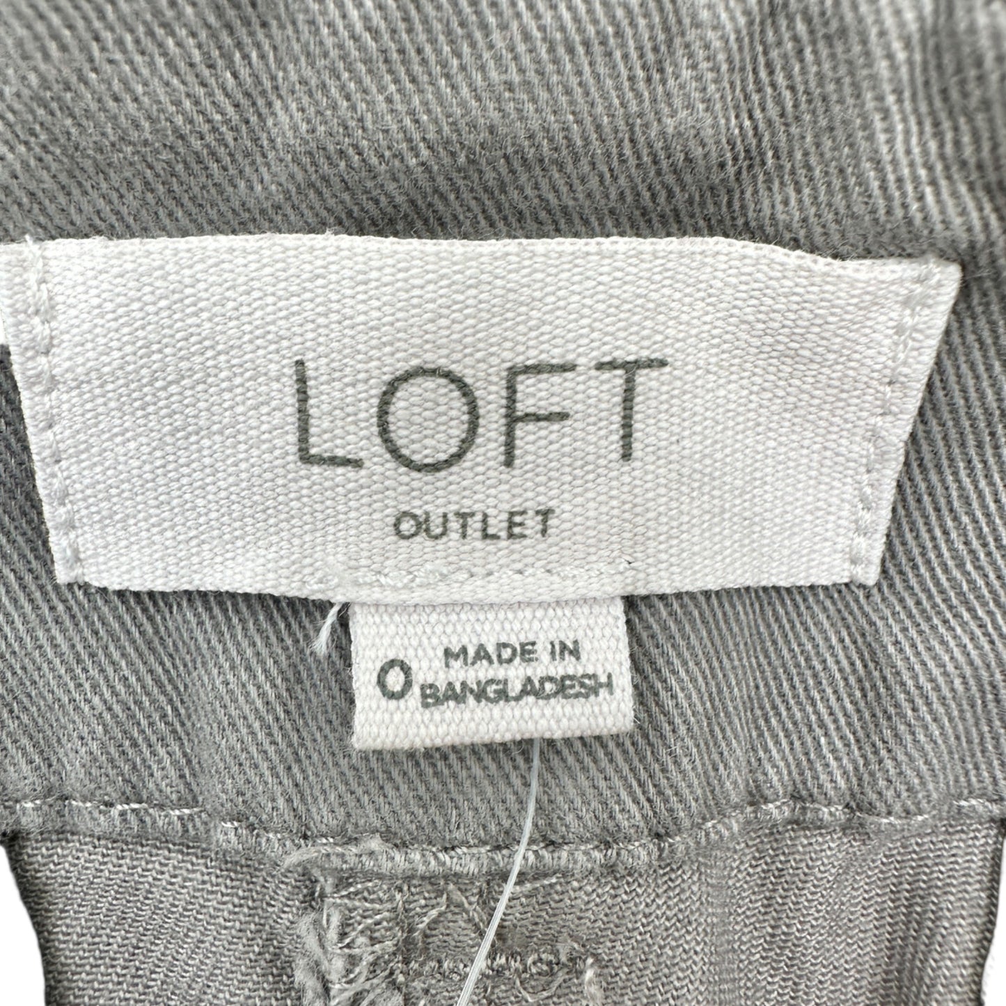 Loft Outlet 6 inch Shorts Womens Size 0 Gray Cotton Blend NEW