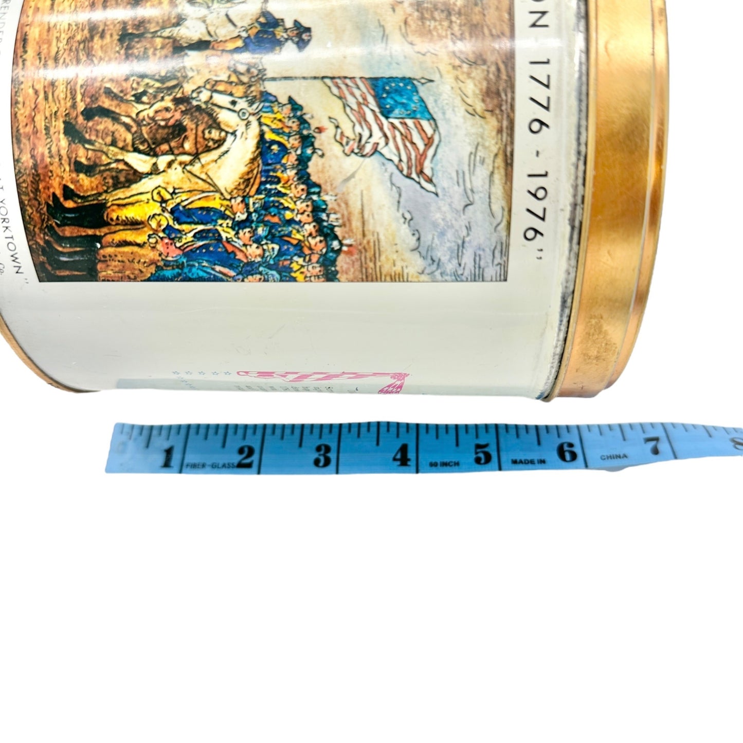 Bicentennial Celebration Tin 1776-1976 John Trumbull Painting Storage Container