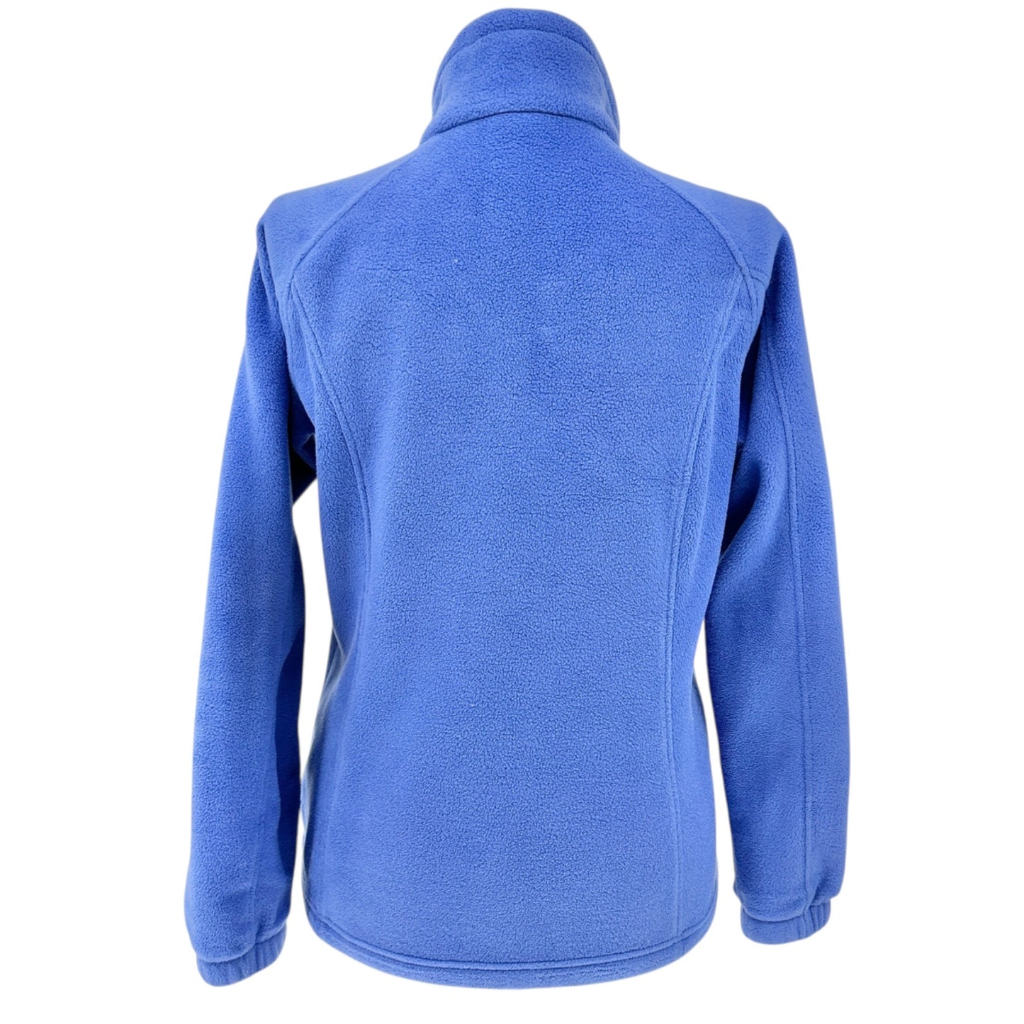 Columbia Fleece Jacket Womens L Blue Full Zip Cozy Warm Lightweight Polyester