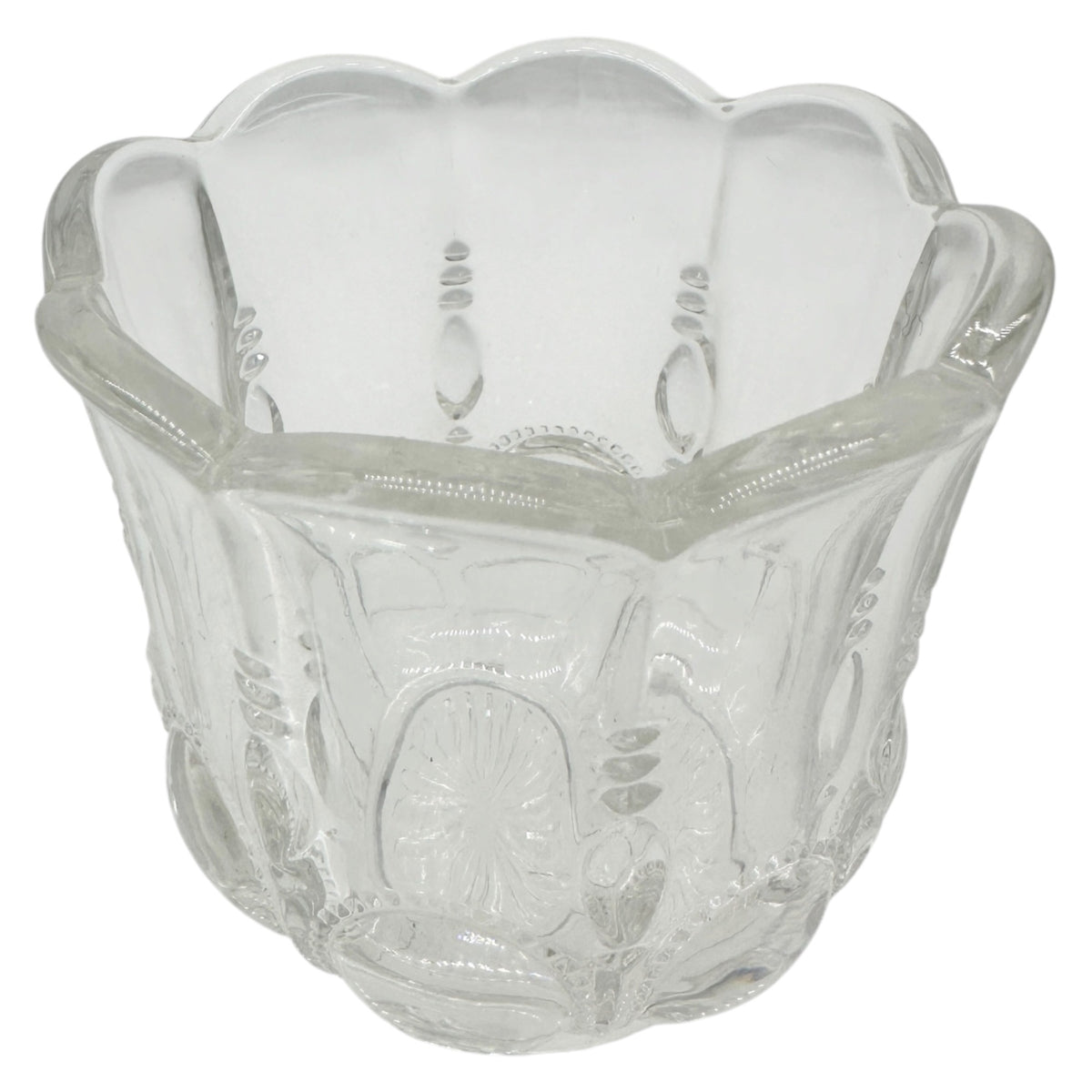 Michigan No 15077 3 Pc Clear Glass Childrens Tableware Set Creamer Sugar Spooner