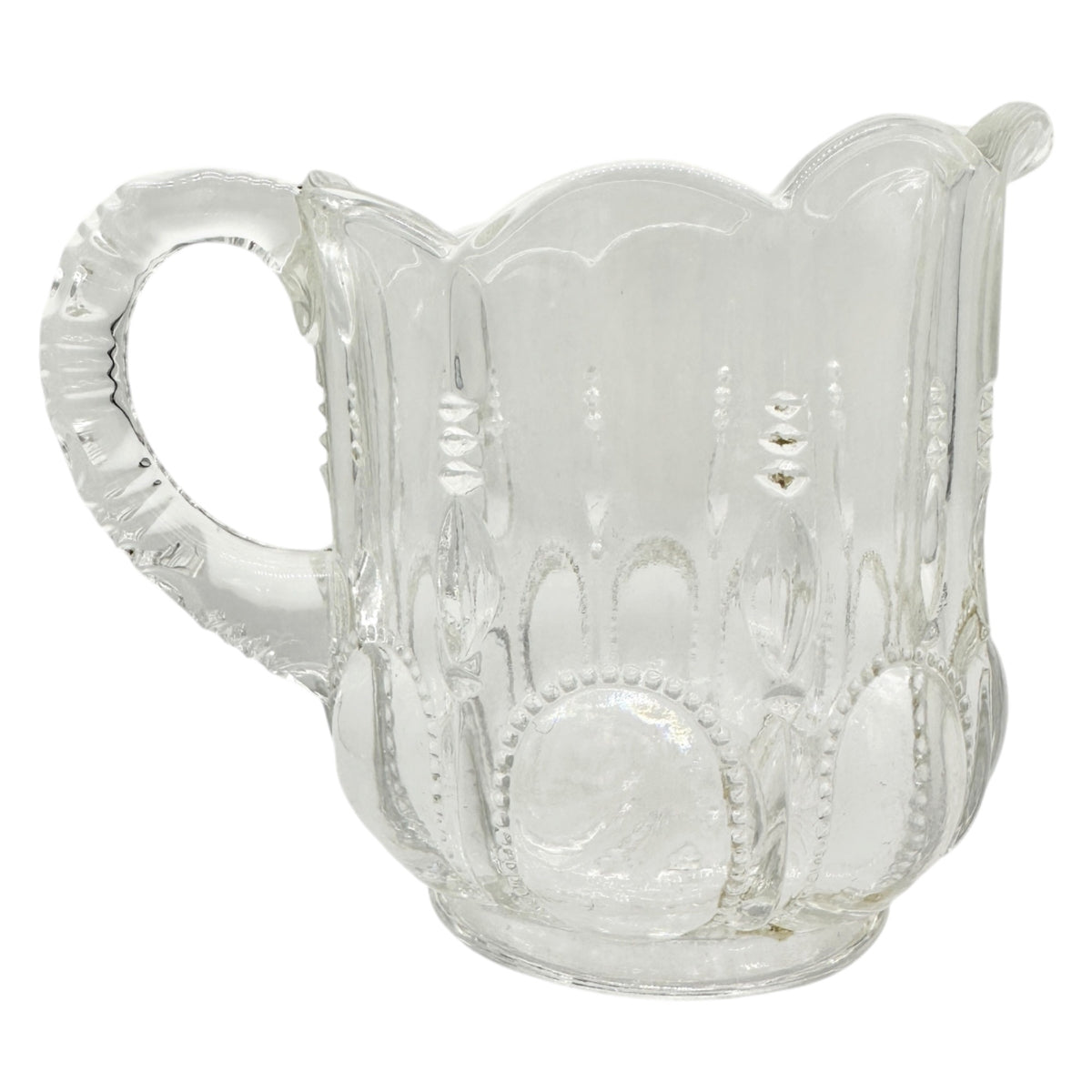 Michigan No 15077 3 Pc Clear Glass Childrens Tableware Set Creamer Sugar Spooner