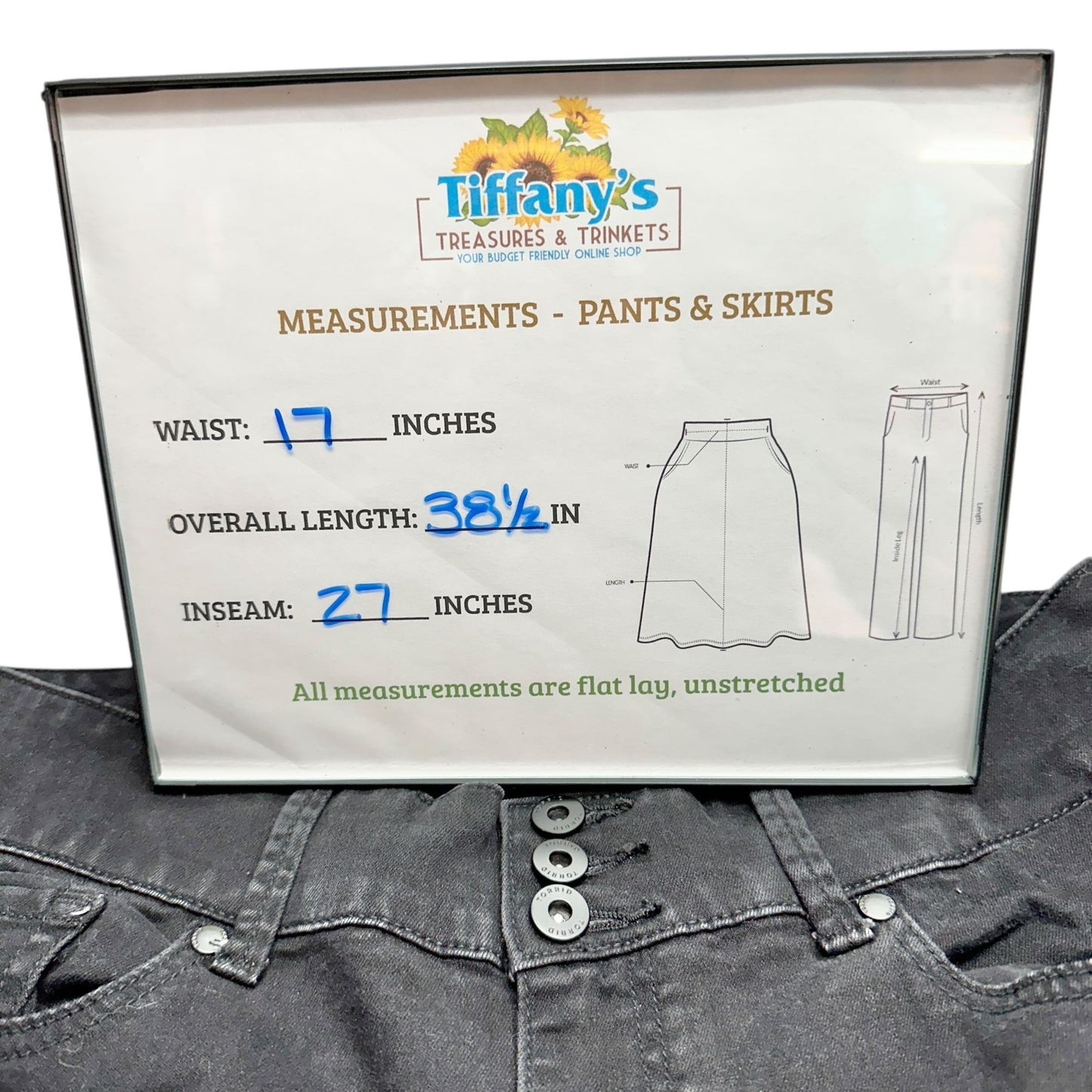 Torrid Denim Jeggings Womens 18R Black 3 Button and Zip Fly Pockets