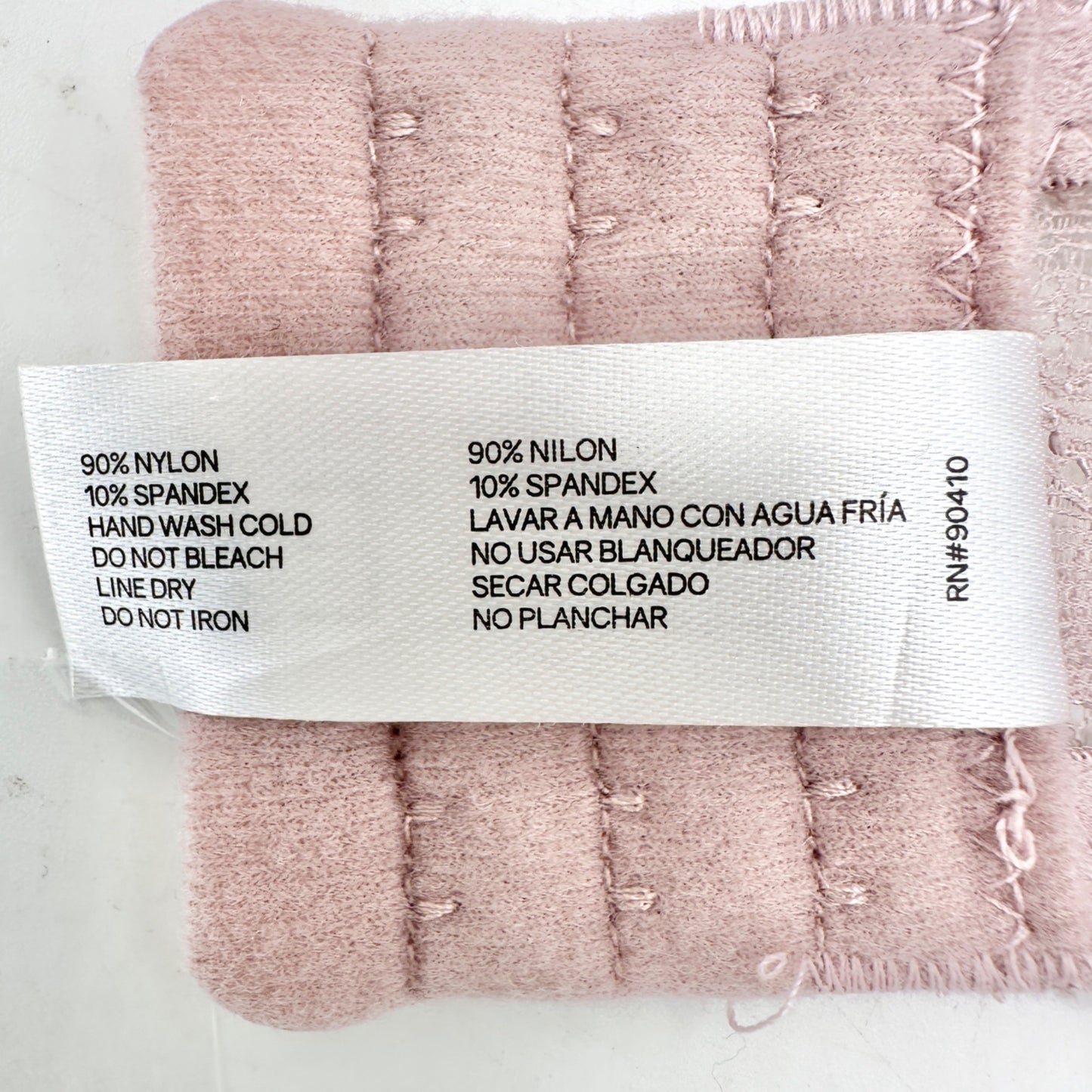 B Luxe Lace Push Up Underwire Bra 38C Padded With Adjustable Straps Blush Pink