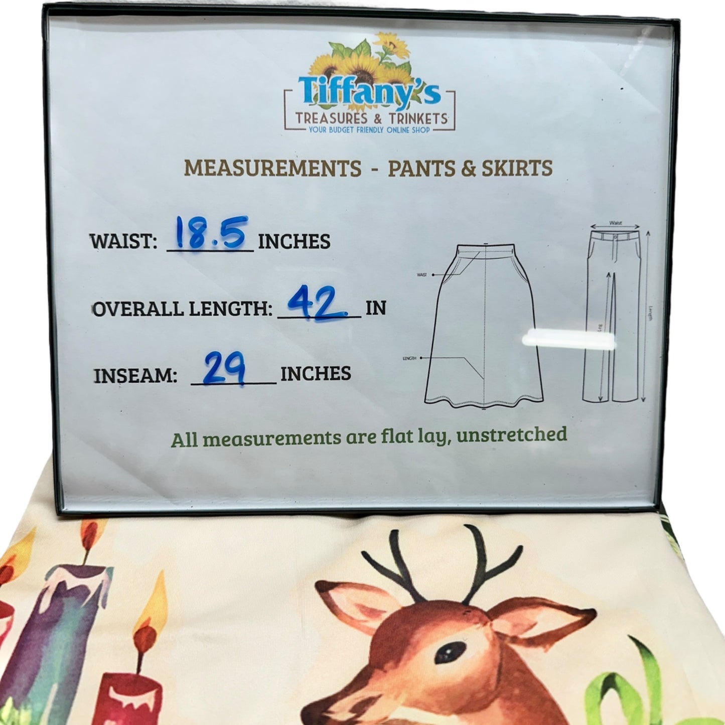 Festive Christmas Print Lounge Pants Womens fits like 3XL Polyester Elastane NEW