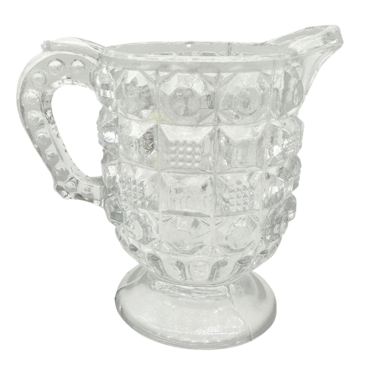 Tappan 4-Piece Clear Glass Childs Table Set TS-53 Intricate Pattern Design 2.5"H