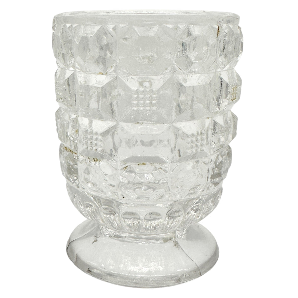 Tappan 4-Piece Clear Glass Childs Table Set TS-53 Intricate Pattern Design 2.5"H