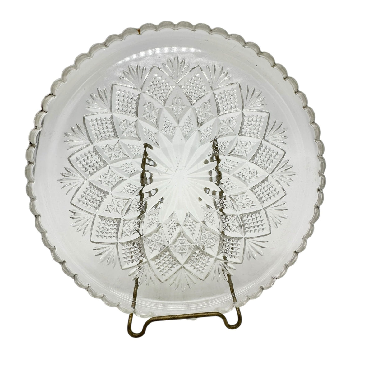 Thumbelina Flattened Diamond Punch Bowl 8 Cups Tray EAPG Childrens Tableware Set