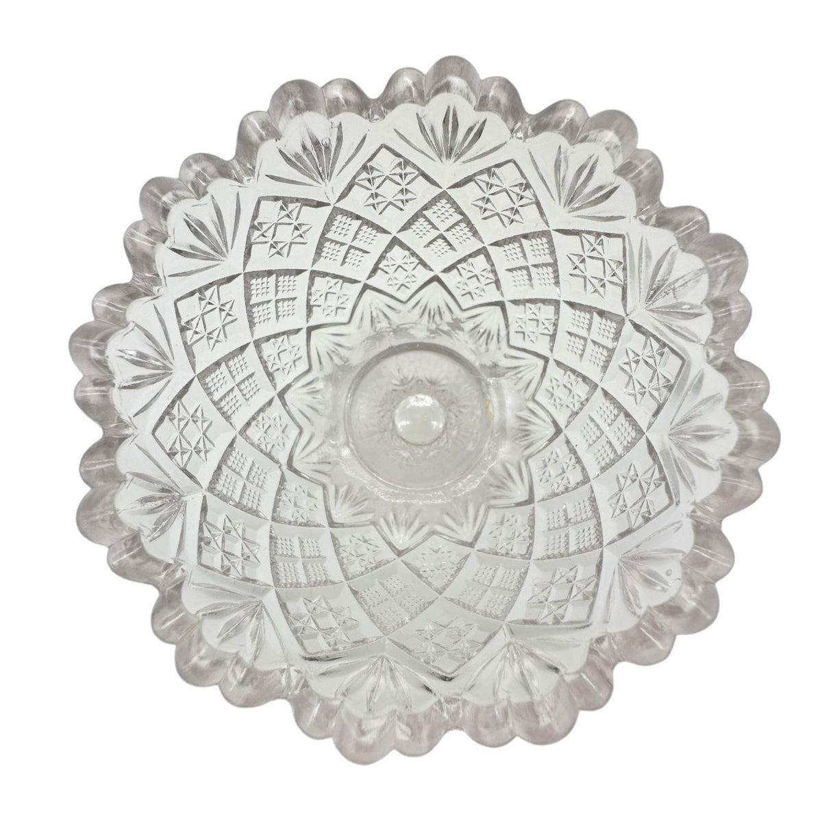 Thumbelina Flattened Diamond Punch Bowl 8 Cups Tray EAPG Childrens Tableware Set