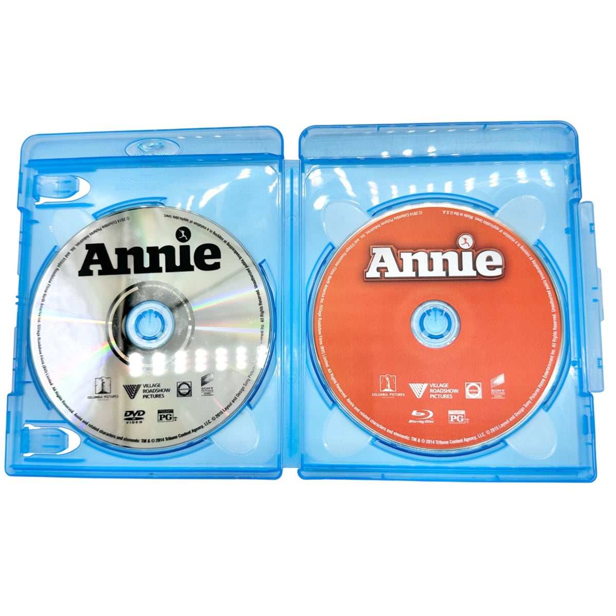 Annie Blu Ray and DVD Combo Pack With Bonus Features Family Friendly PG Rating