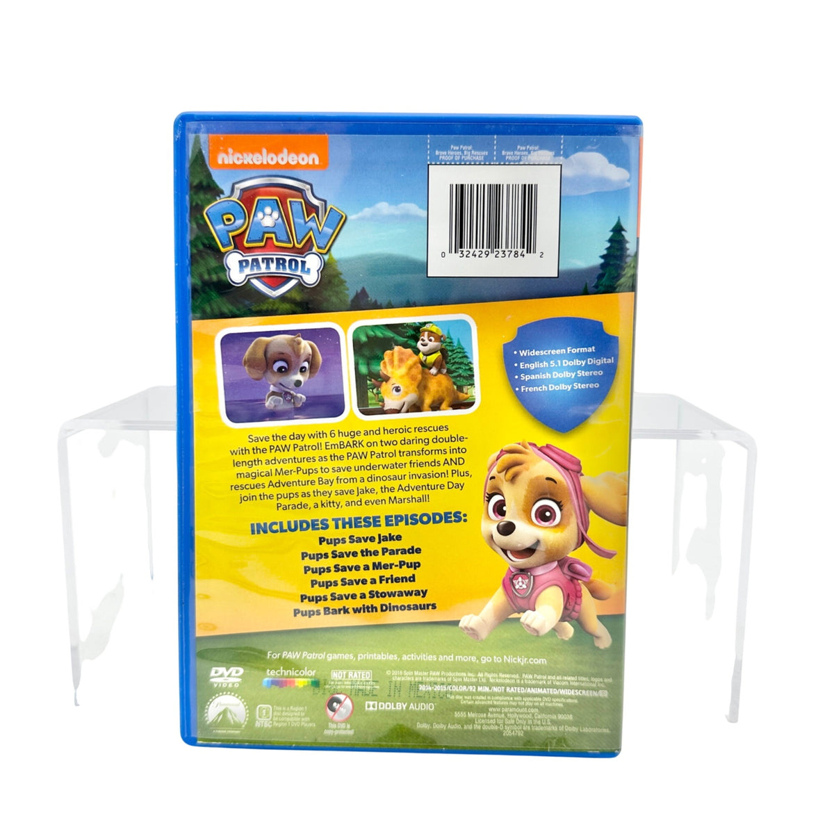 Paw Patrol Brave Heroes Big Rescues DVD Nickelodeon Kids Adventure Episodes