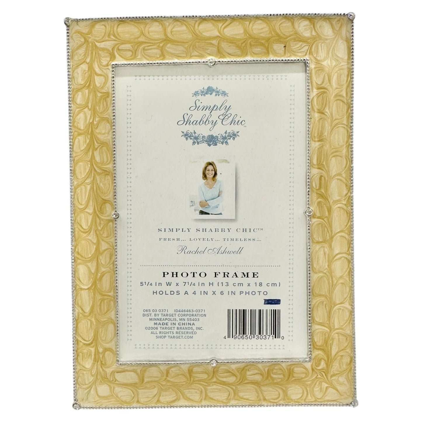 Simply Shabby Chic 4x6 Yellow Ornate Textured Photo Frame By Rachel Ashwell