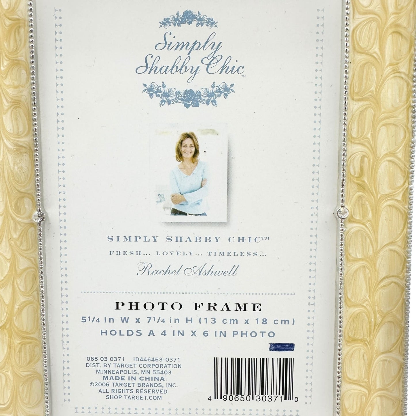 Simply Shabby Chic 4x6 Yellow Ornate Textured Photo Frame By Rachel Ashwell
