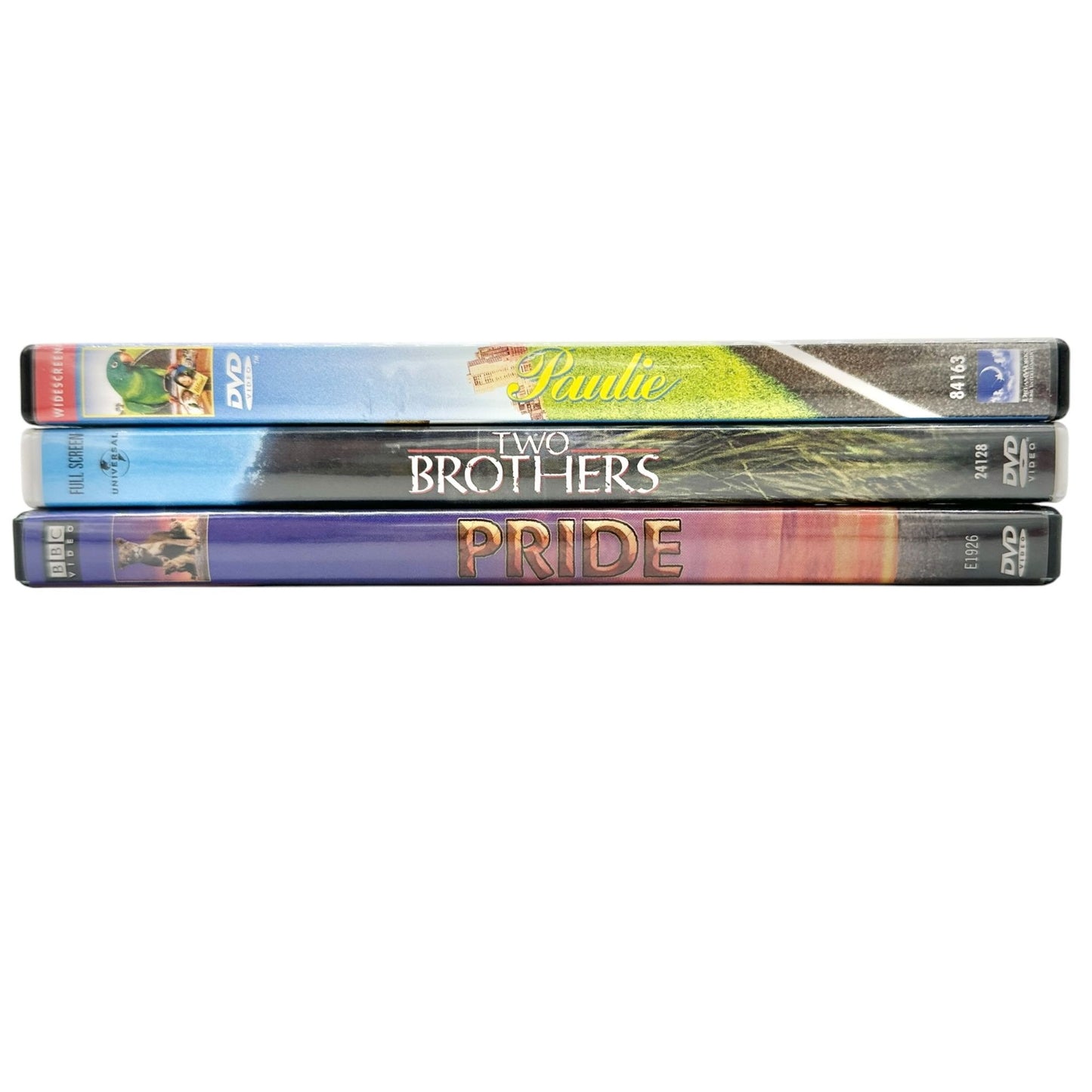 Set Of 3 Family Movies DVDs Paulie Two Brothers Pride Animal-Themed Films