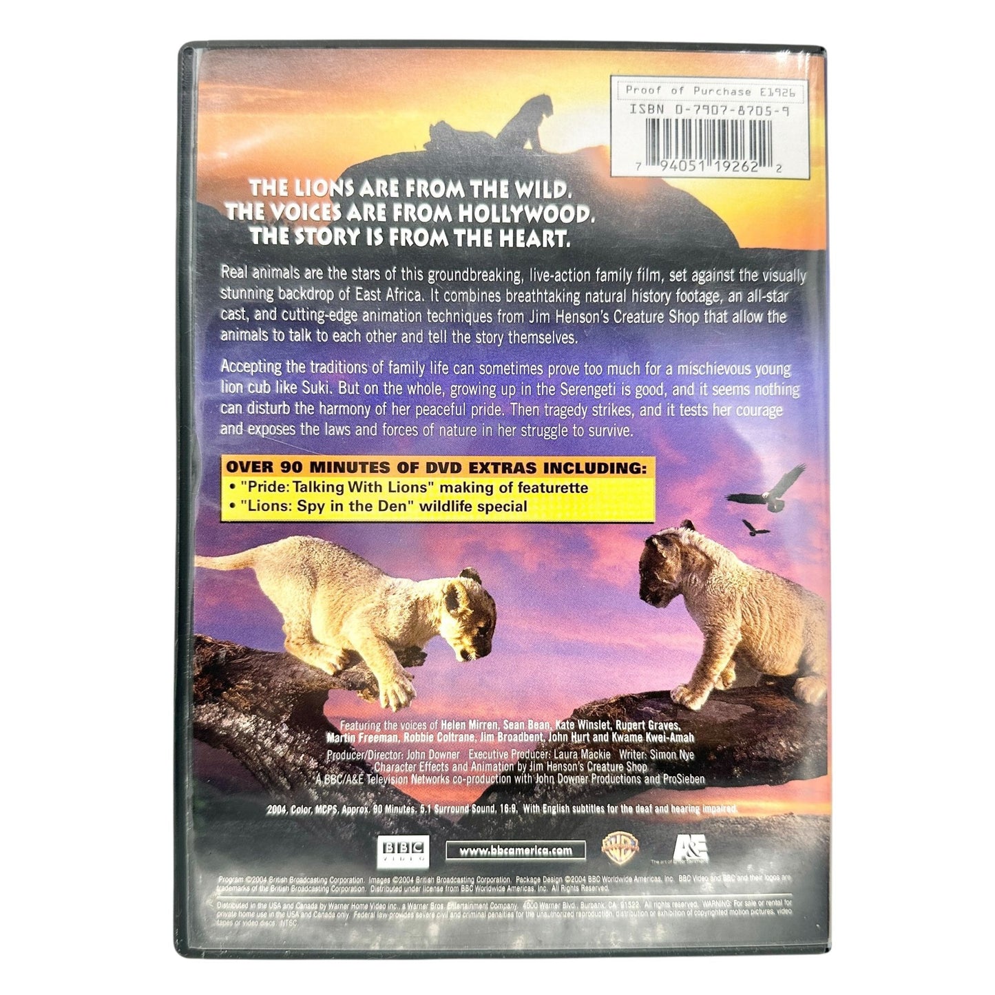 Set Of 3 Family Movies DVDs Paulie Two Brothers Pride Animal-Themed Films