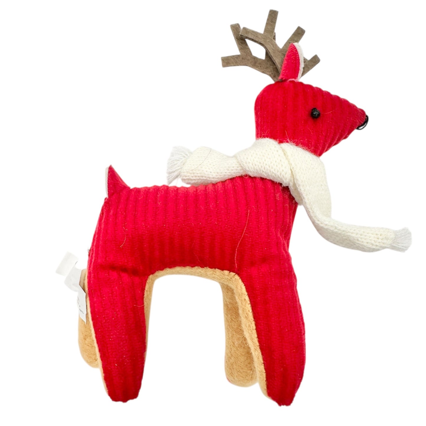 Christmas Gift Basket Set Reindeer Themed Socks Towel Plush Toy Woven Basket