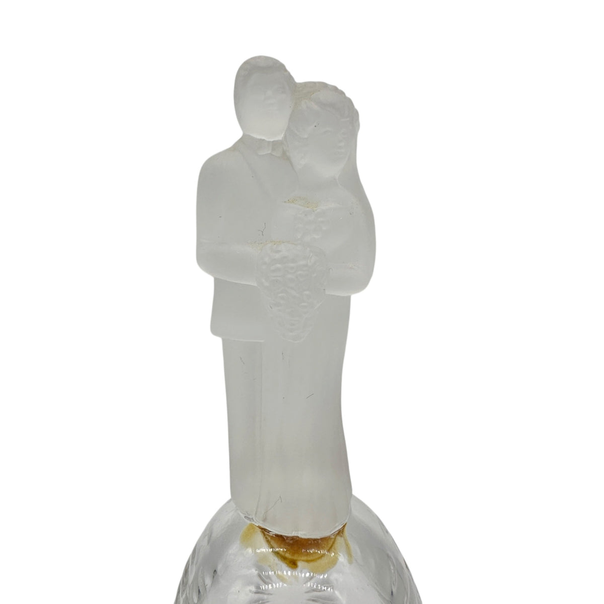 Vintage Artmark Lead Crystal Wedding Bell Bride Groom Figurine W. Germany 5"H