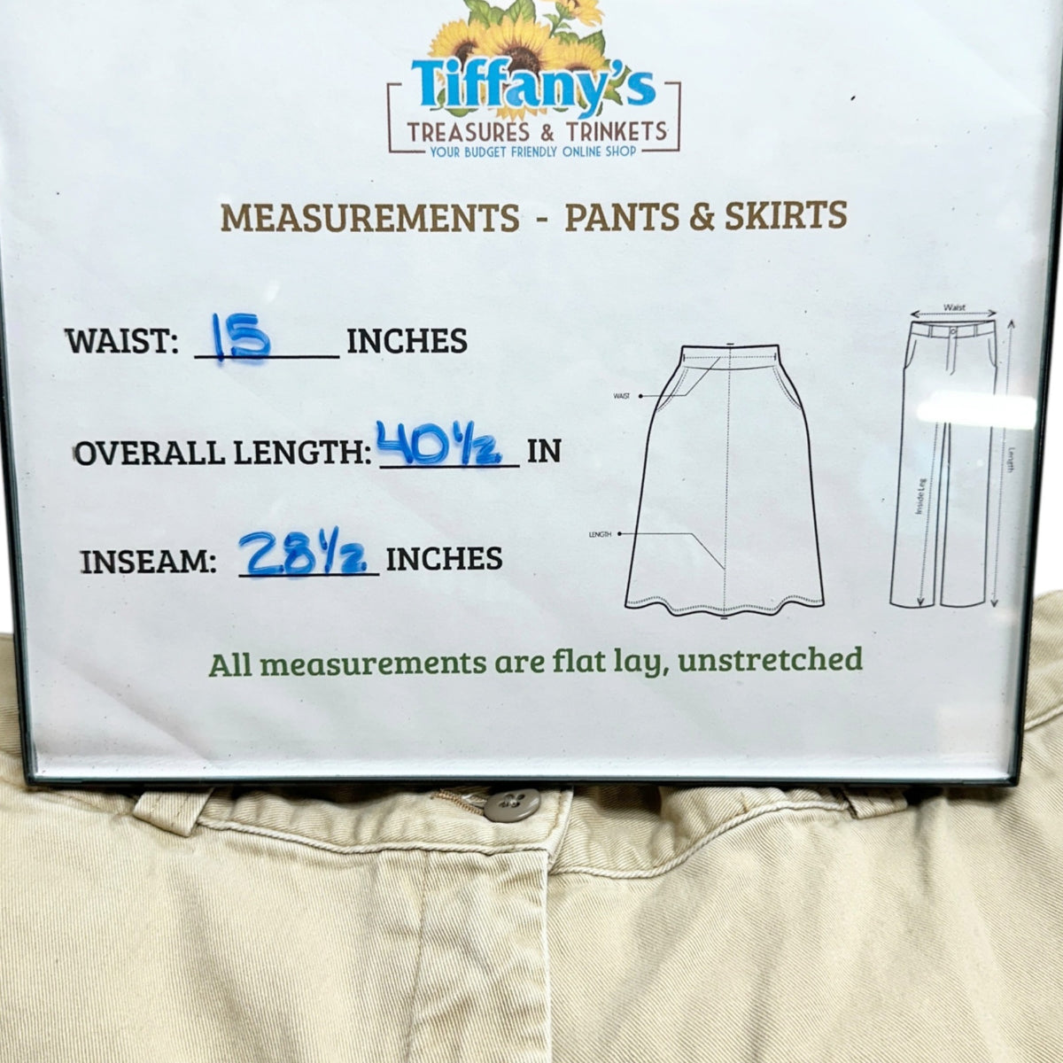 LL Bean Chino Pants Womens Size 12 Beige Khaki Cotton Regular Straight Leg