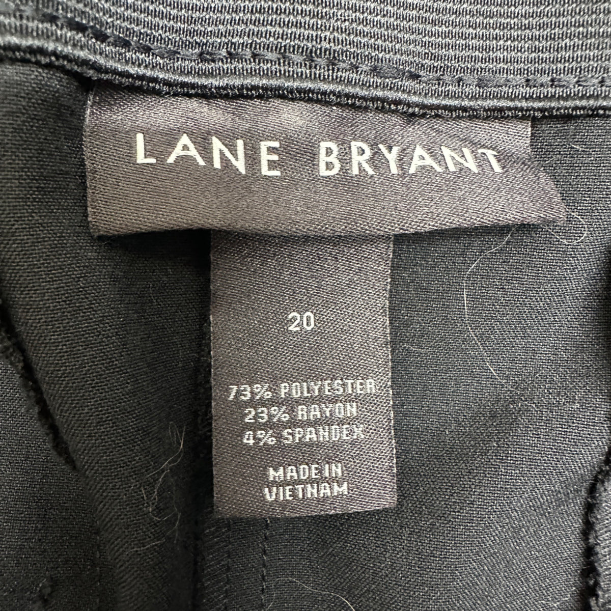 Lane Bryant Trousers Womens Plus Size 20 With Stretch Waistband And Pockets